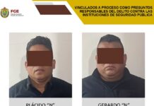 Vinculan a proceso a comandante y su escolta como presuntos responsables en el homicidio de dos taxistas en Tecolutla