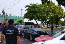 Taxista habría provocado choque múltiple en Cuauhtémoc; varios vehículos resultaron dañados