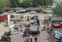 Encabeza alcaldesa de Veracruz limpieza de departamentos afectados por incendio