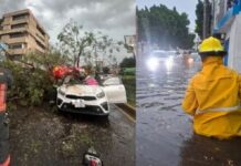 Tromba en Puebla deja una persona muerta, inundaciones, caída de árboles y ciudadanos varados