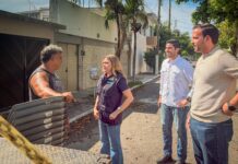Alcaldesa Maryjose Gamboa anuncia nuevas obras de repavimentación durante recorrido sorpresa en el Fraccionamiento Virginia
