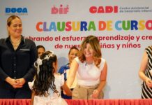 Niñas y niños de CADIS y CAICS celebran su graduación en Boca del Río