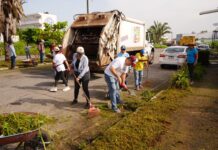 Gobierno Municipal de Medellín de Bravo lleva el programa Orden y Limpieza a Puente Moreno