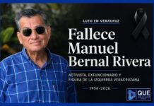 Muere el izquierdista y fundador del desaparecido PRD en Veracruz, Manuel Bernal Rivera