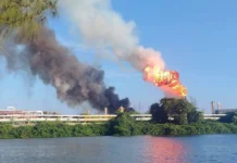 Se incendia Dos Bocas: Llamas provocan columna de humo en la Refinería Olmeca, ¿qué pasó?