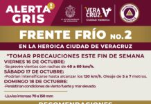 Llama Ayuntamiento de Veracruz a tomar medidas preventivas por lluvias y vientos del norte