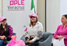 OPLE Veracruz se pinta de rosa por la prevención del cáncer de mama