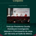 Ni gotitas, ni un barco, el derrame de hidrocarburo ocurrió en febrero en la zona Abkatun-Cantarell, reconoce Pemex