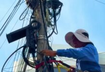 Inician retiro de cableado en desuso en Boca del Río; operativos recorrerán toda la ciudad