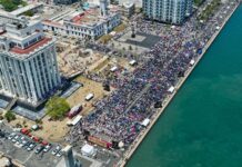 Morenistas abandonan celebración a dos años del triunfo de Sheinbaum en Veracruz; titular del Orfis asiste al festejo