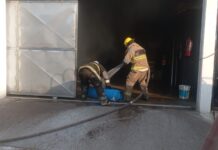 Protección Civil de Medellín sofoca incendio de comercio en El Tejar