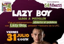 Medellín de Bravo recibirá al peleador de la UFC “Lazy Boy” con entrenamiento abierto al público
