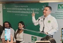 Exdirigente del PRI sobrino de Víctor Flores toma protesta como líder del PVEM en el puerto de Veracruz